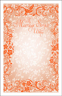 Wedding Program Cover Template 11D - Graphic 2